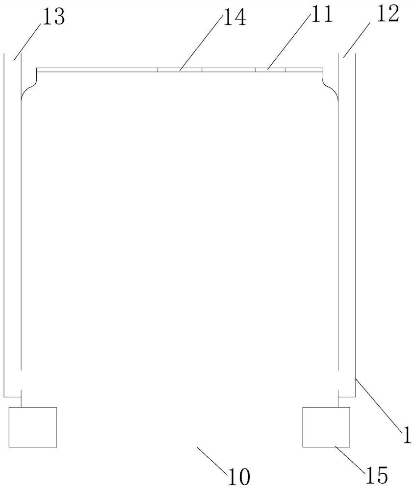 Device for detecting sealing performance of water containing bucket of clothes processing equipment