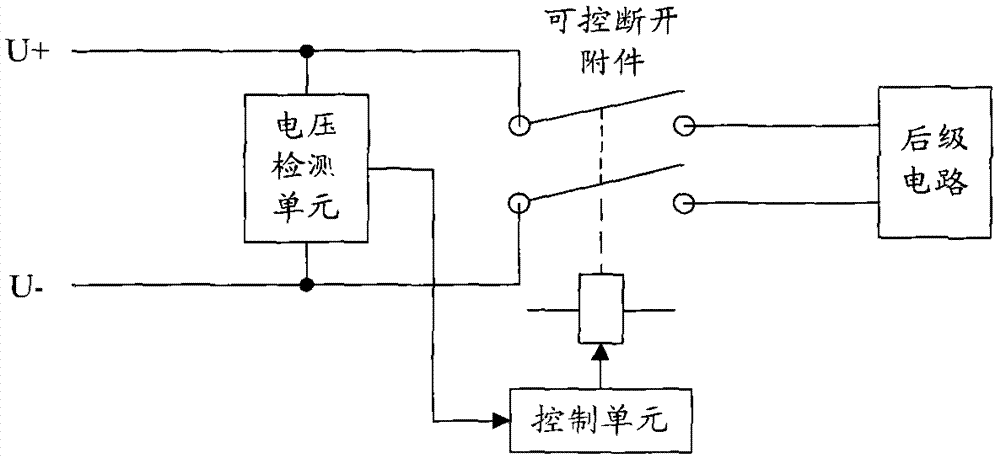 Direct-current input end inverted connection protecting circuit, direct-current input end inverted connection protecting method and direct-current input equipment