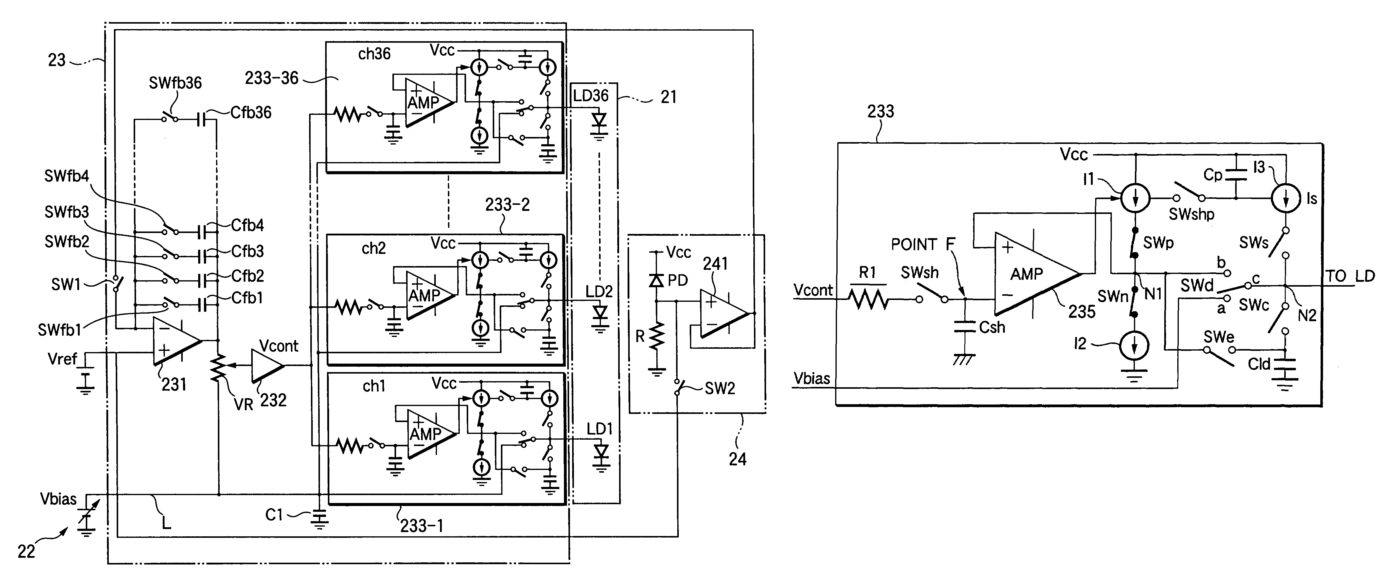 Apparatus for driving light emitting element and system for driving light emitting element