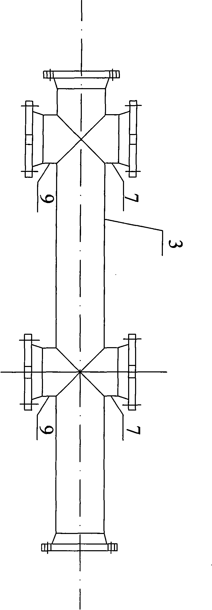 Double-wall pipeline for the connection of fuel-gas valve set and engine on LNG ship and installation method of double-wall pipeline