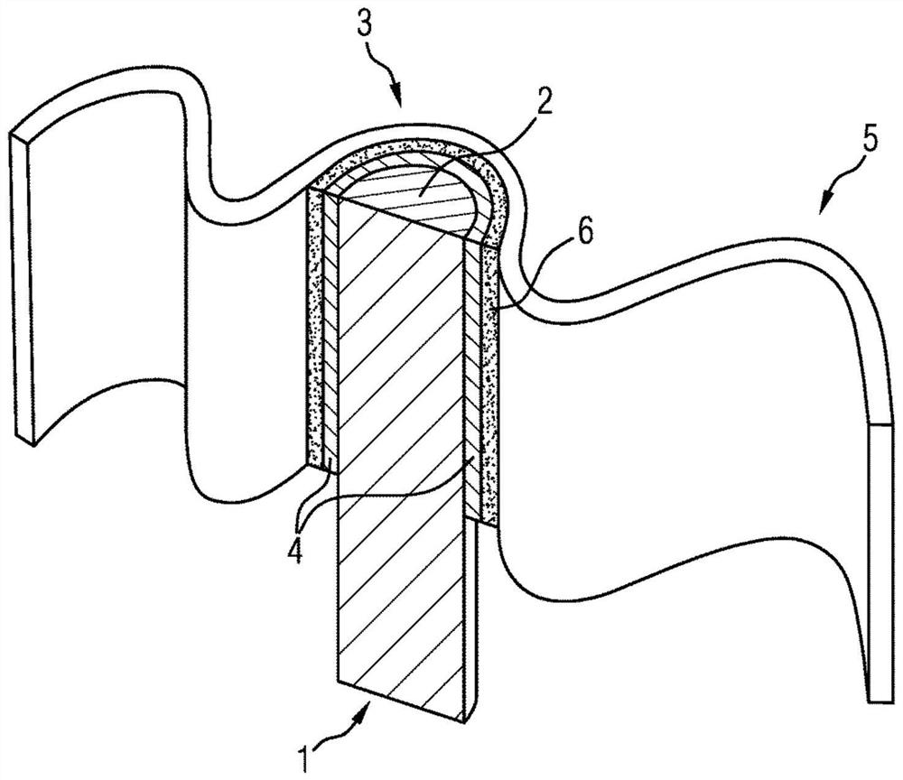 Support pin of catalytic converter device with electric heating sheet