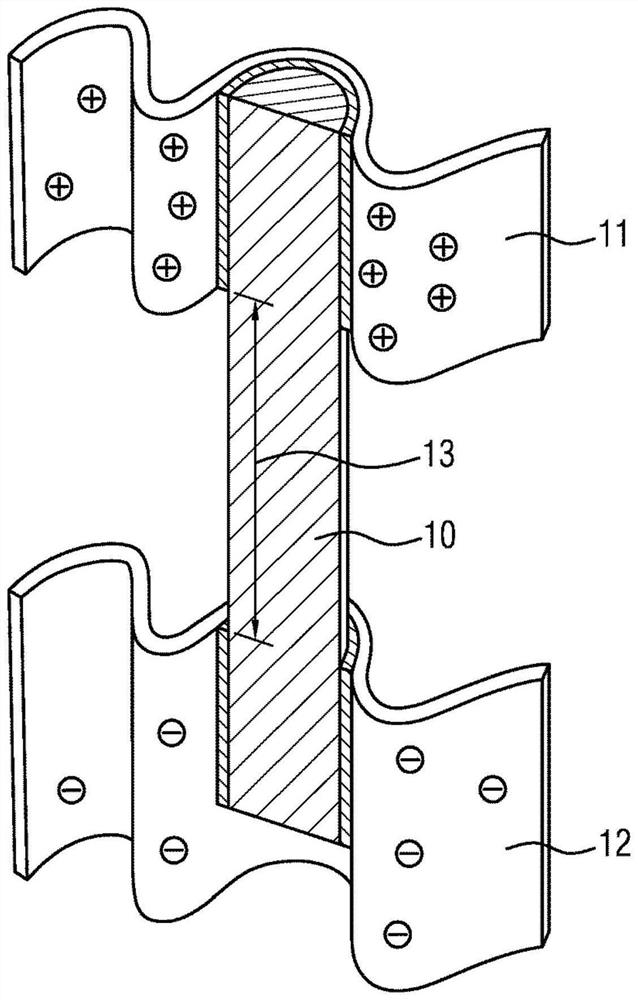 Support pin of catalytic converter device with electric heating sheet