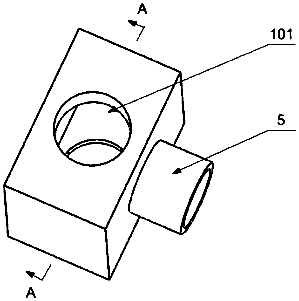 Helium mass spectrometer leak detection device for pipe-to-pipe butt welding line and leak detection method