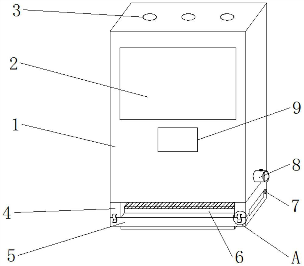 Rapid troubleshooting device for faults in power dispatching cabinet