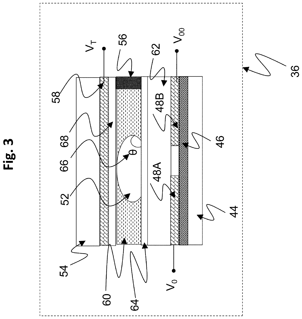 Molecular separation by diffusion using an ewod device