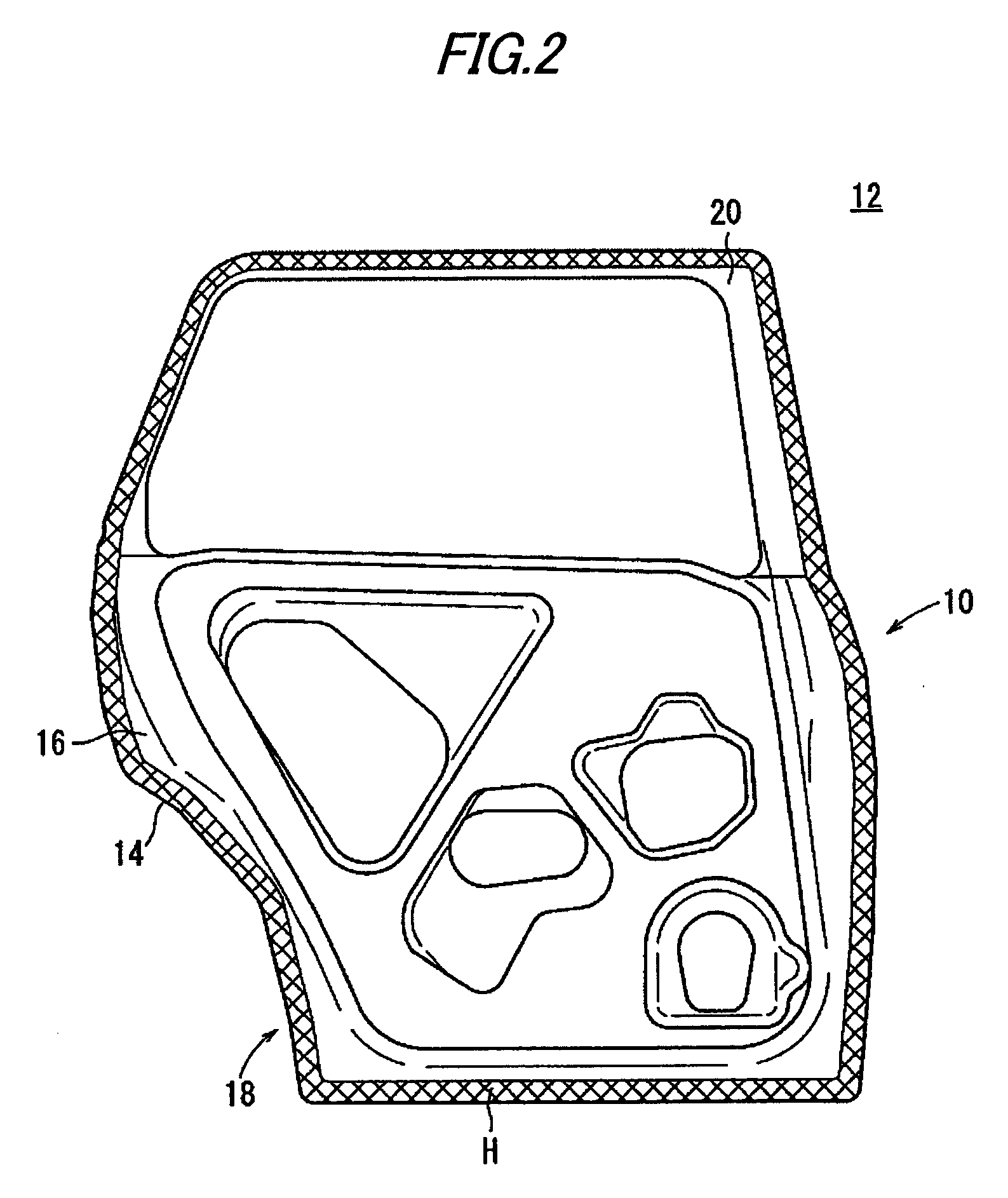 Panel fastening method and panel member for automobile