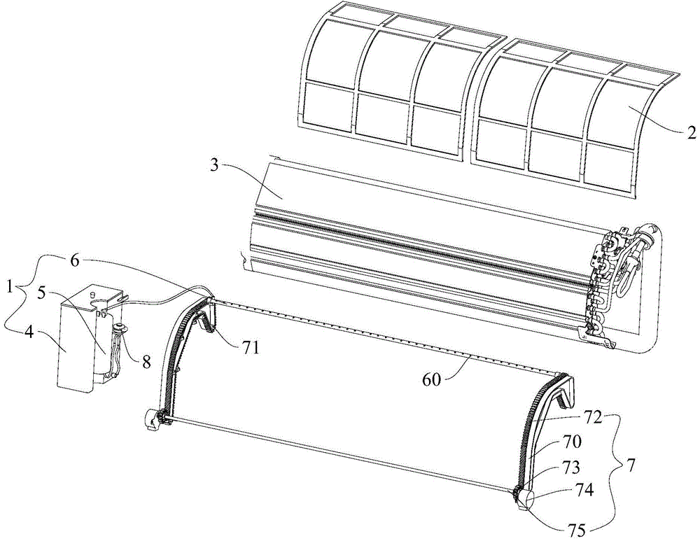 Air conditioner indoor unit and air conditioner provided with same