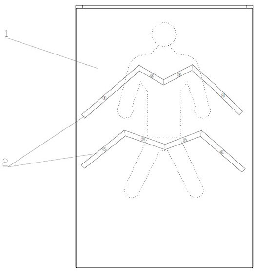 Hospital patient body position collection pad, body position management system and body position management method