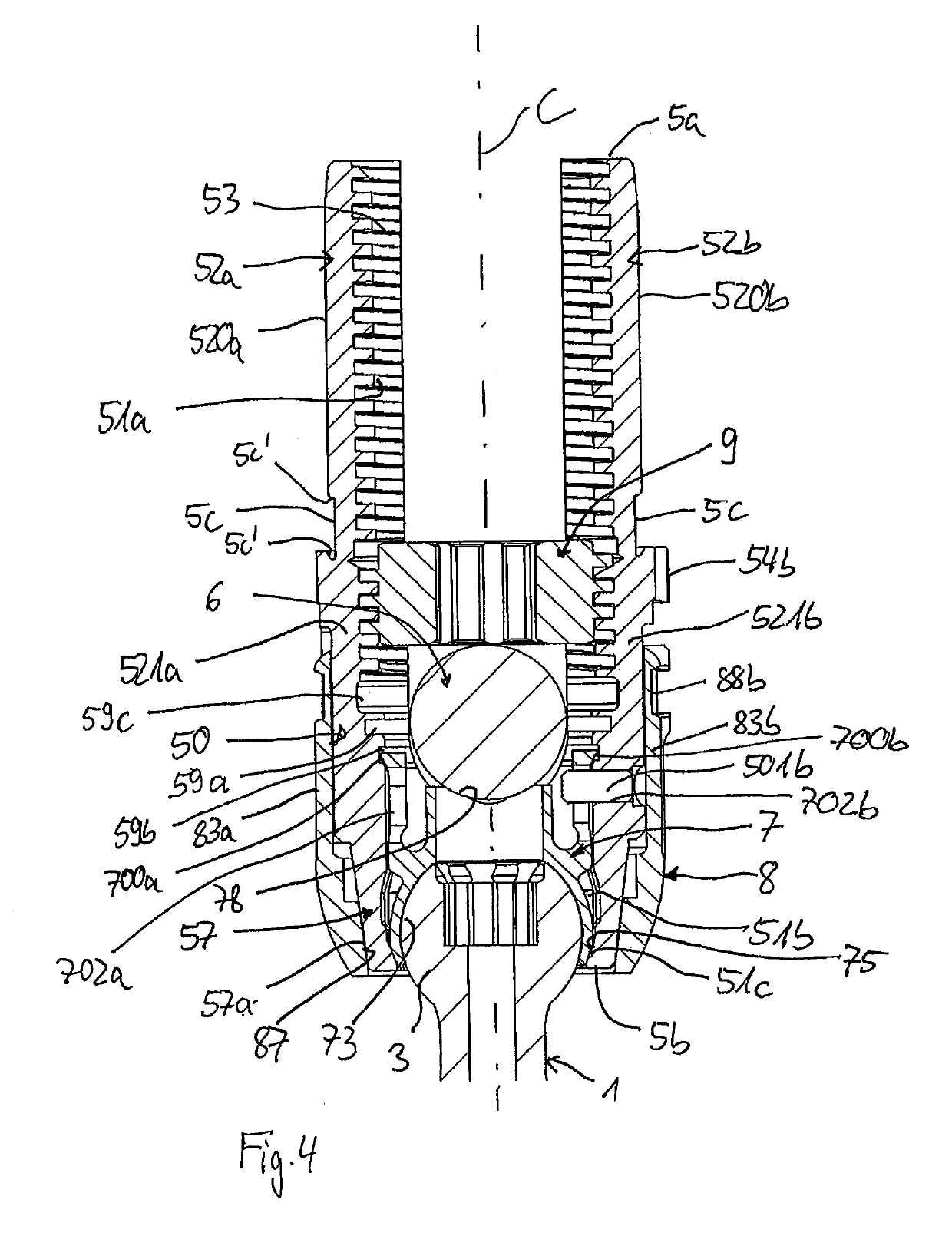 Polyaxial bone anchoring device