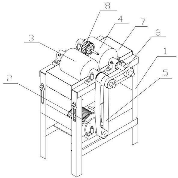 Simple rotor painting machine