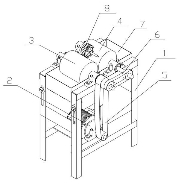 Simple rotor painting machine