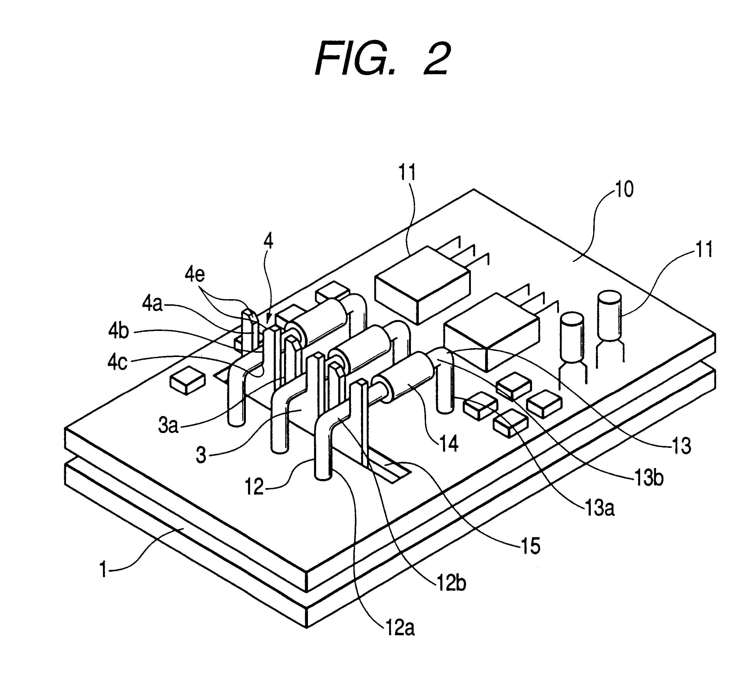 Circuit and busboard connection for an electrical connection box