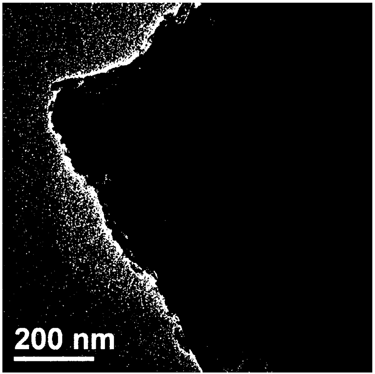 Nitrogen-doped carbon anode material modified by nano tin and preparation method thereof