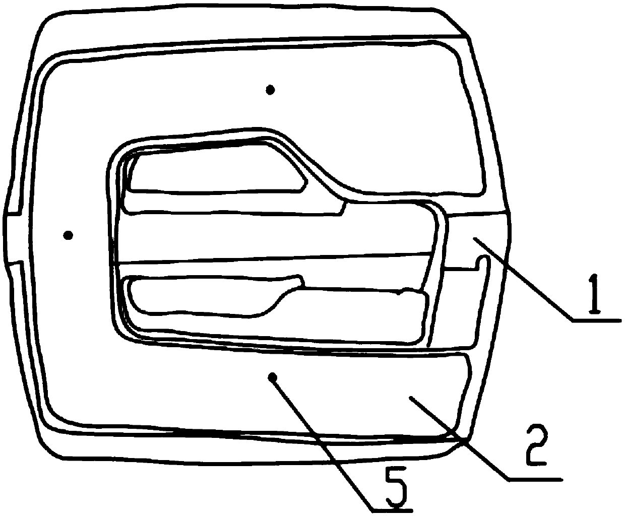 Smart bicycle pedal having concealed injection molding points and small glue injection points