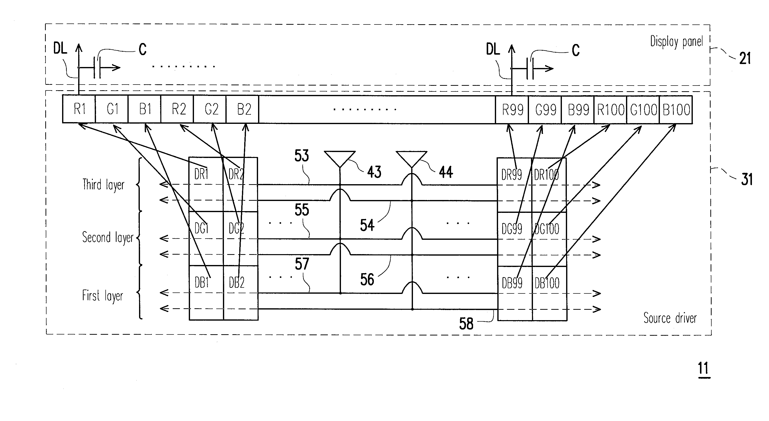 Source driver and liquid crystal display