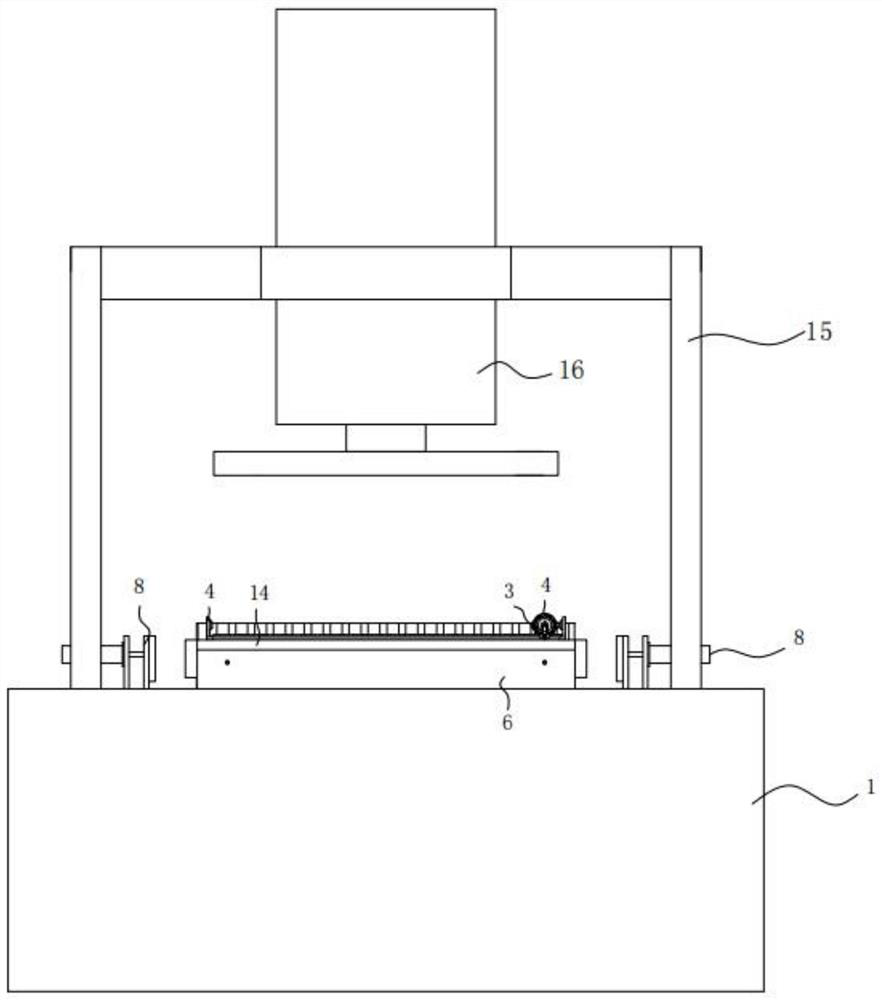 Board pressing device convenient to operate and used for shaving board processing