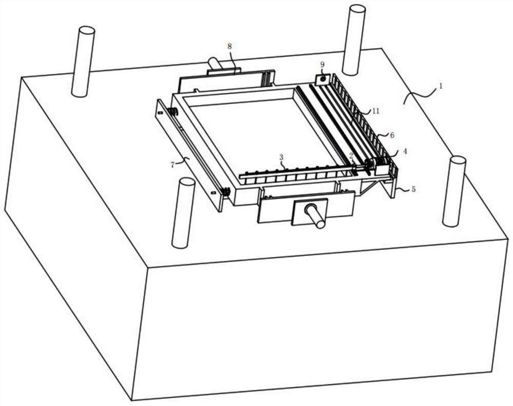 Board pressing device convenient to operate and used for shaving board processing