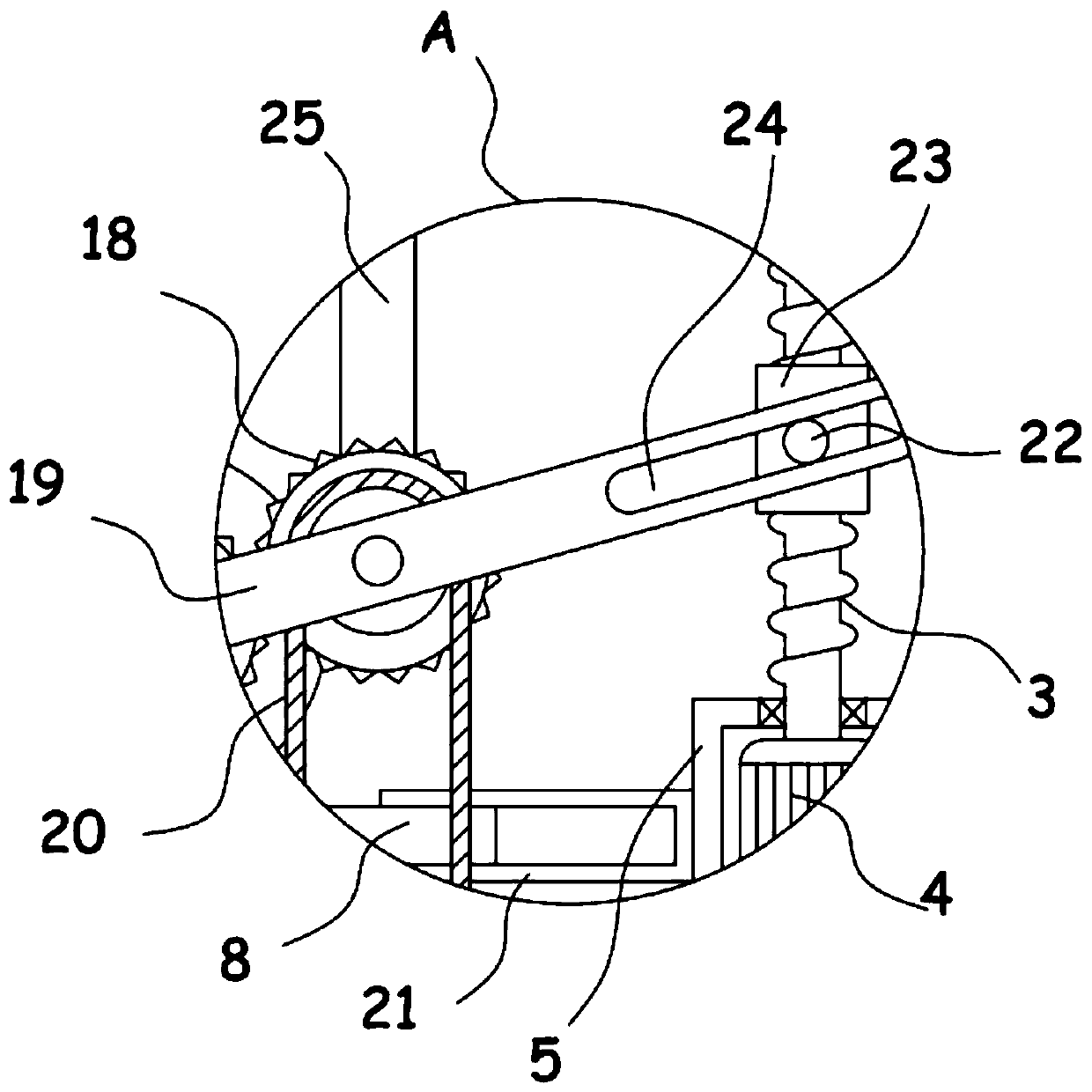 Adjustable steel plate surface polishing and derusting device