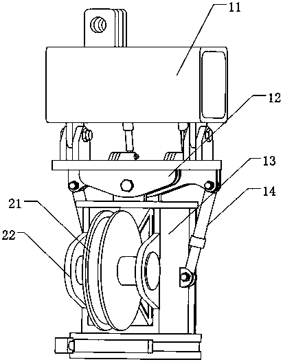 Hanging joint special for wave compensation of A-type portal frame