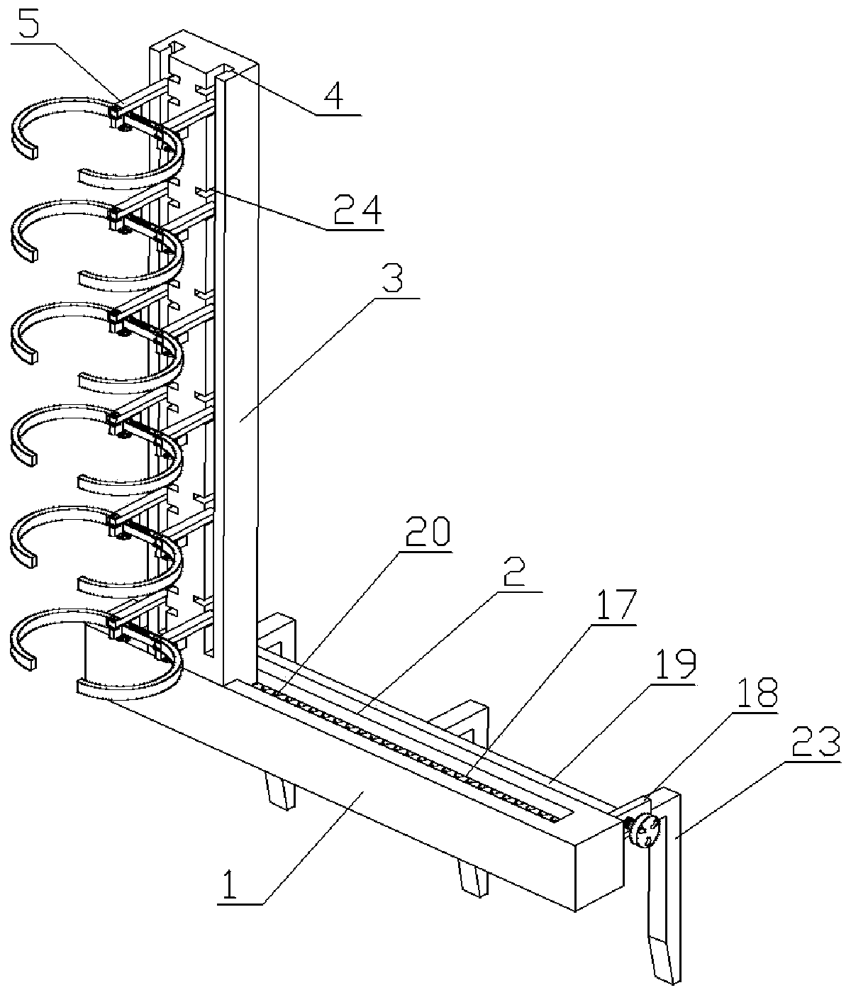 Heat-supply pipe network segmented regulation fixing bracket