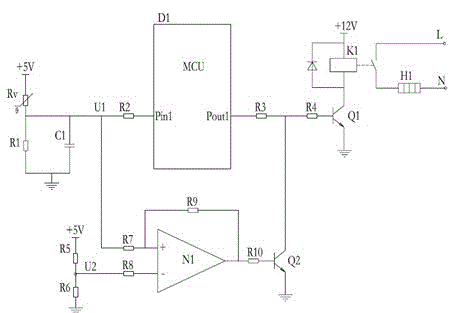 Control system and control method for frostless refrigerator heater