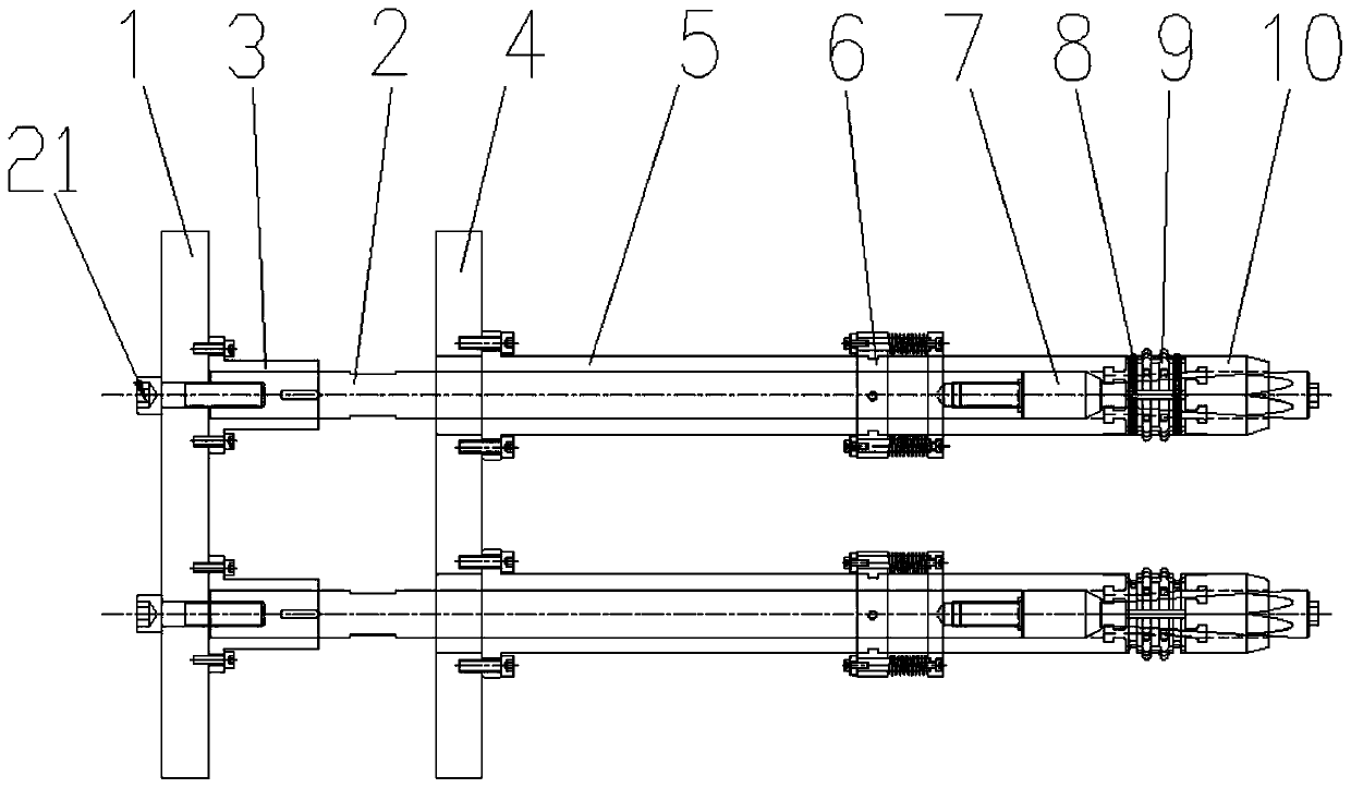 Ridging die for damping package inner assembly of vehicle exhaust system