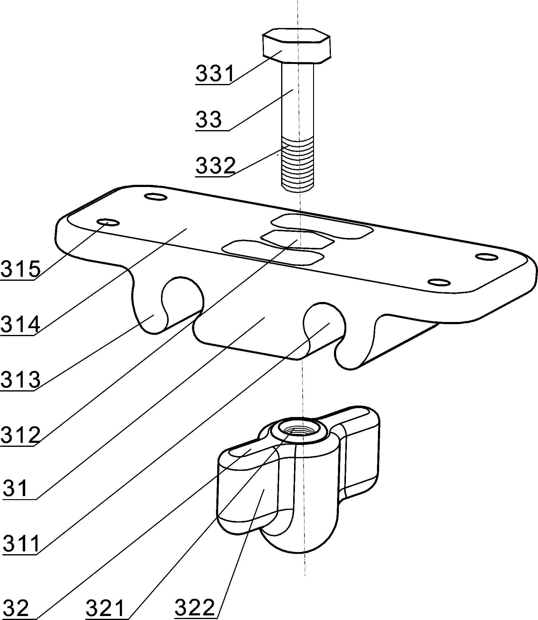 Folding picnic table