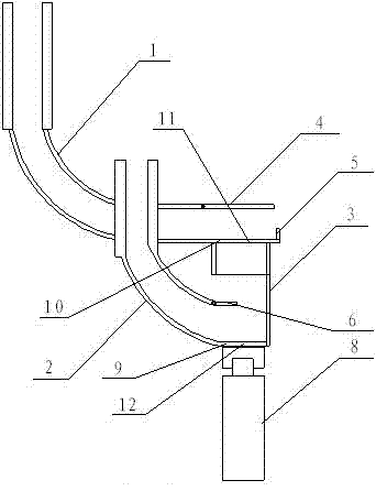 The ring closing device used to change the vertical state of the bearing to the horizontal state