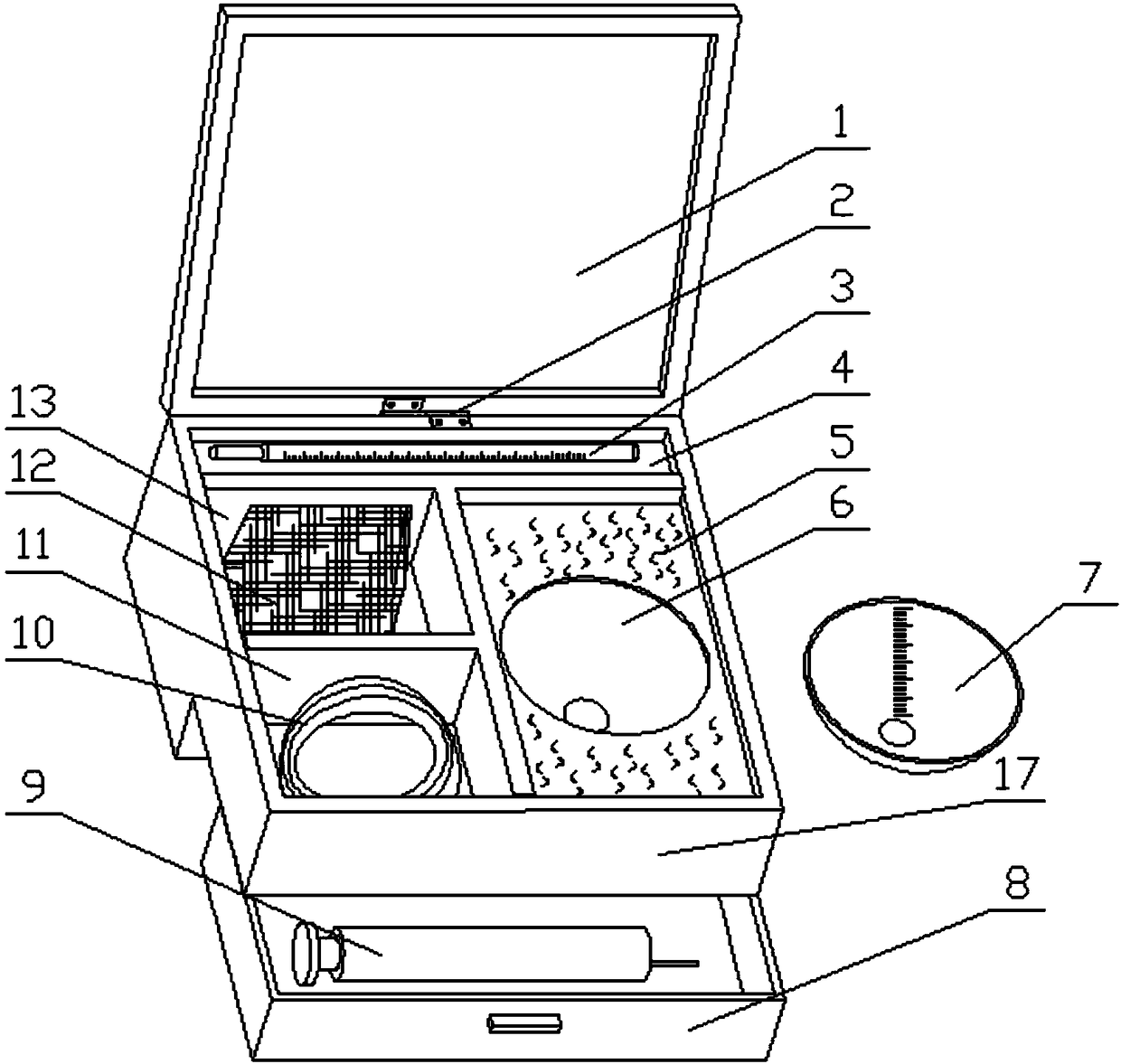 Nasal feeding nursing box