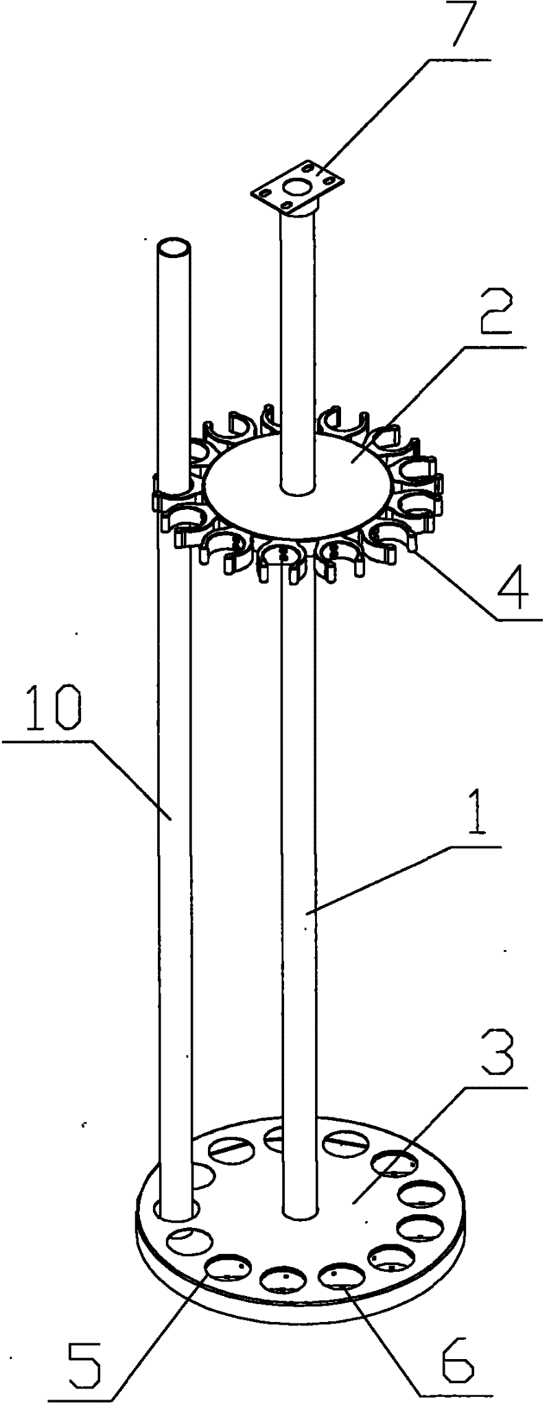 Safety instrument storage rack