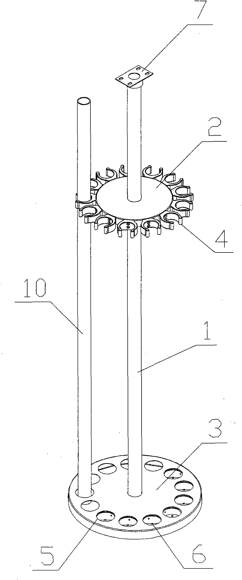 Safety instrument storage rack