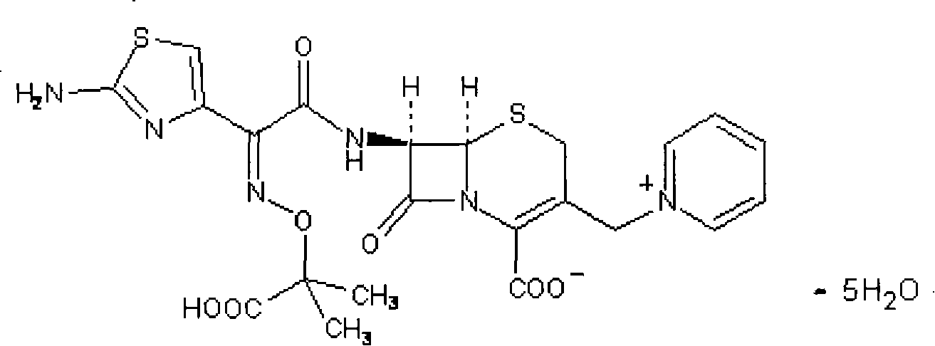 Method for preparing ceftazidime pentahydrate