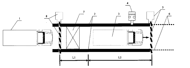 Entrance dynamic weighing road tolling system