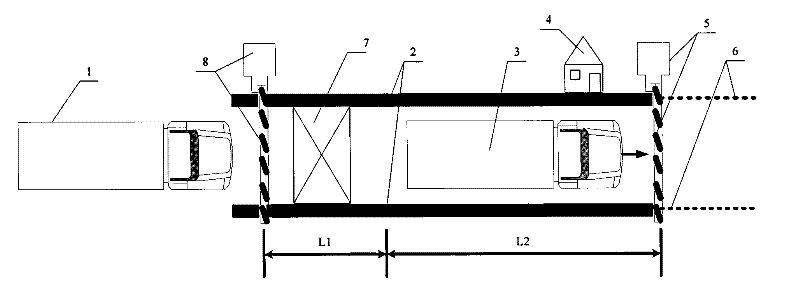 Entrance dynamic weighing road tolling system