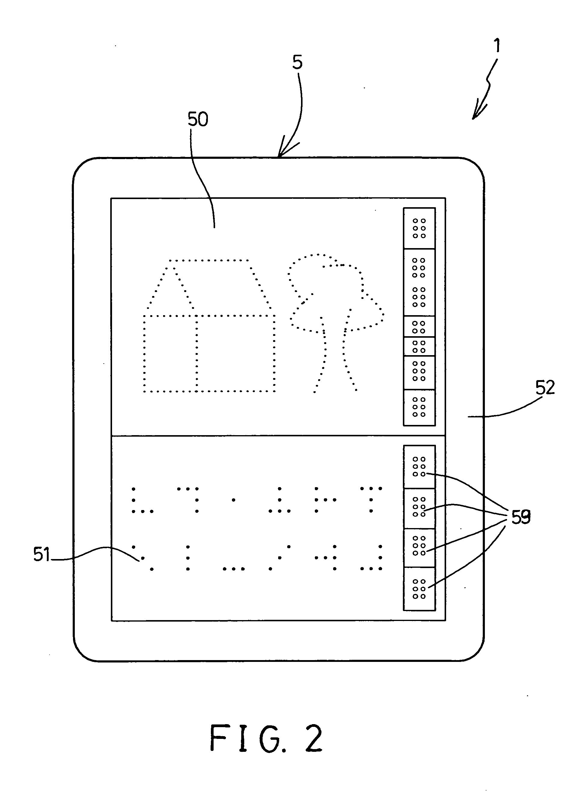 Haptic graphic computer for blind people