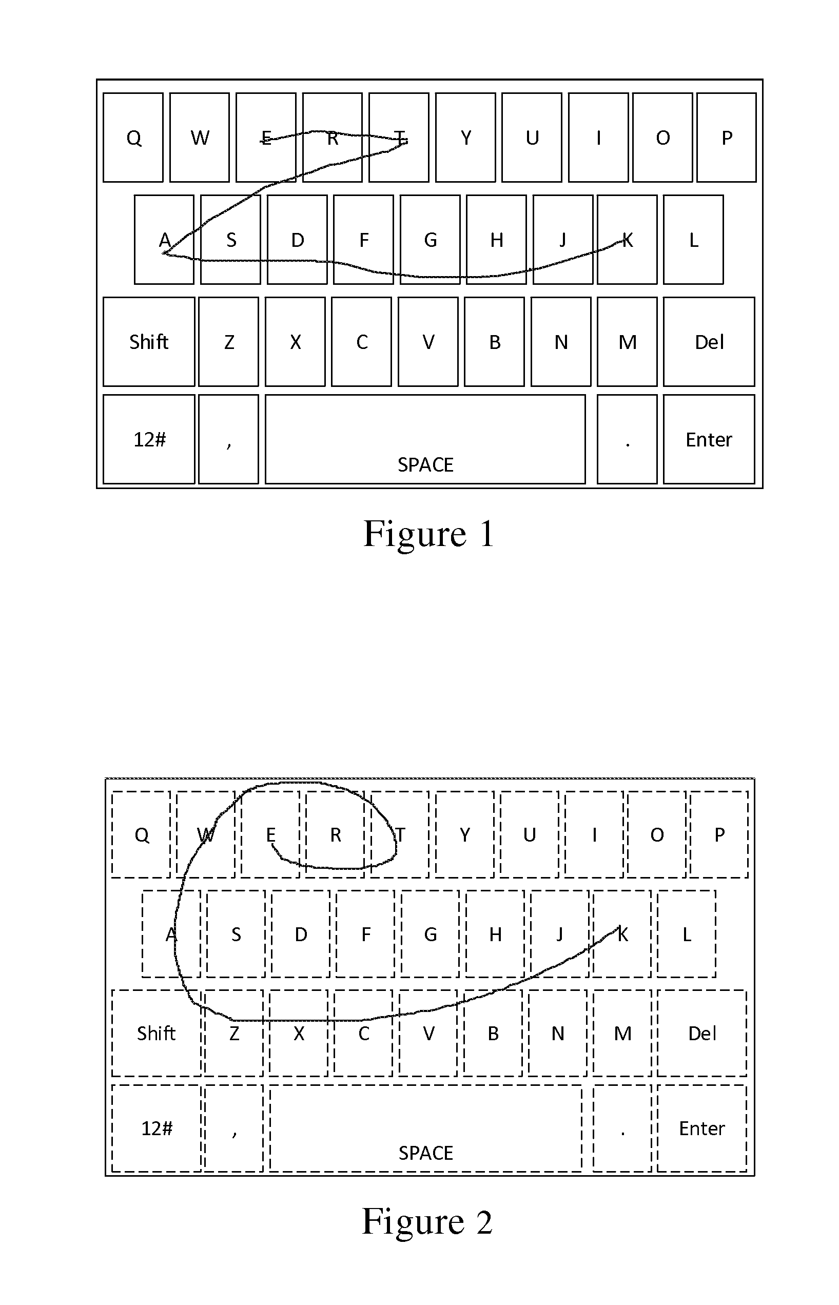 System and Method for Text Input by a Continuous Sliding Operation