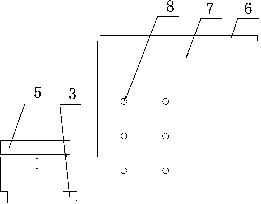 Split type elevator traction machine base