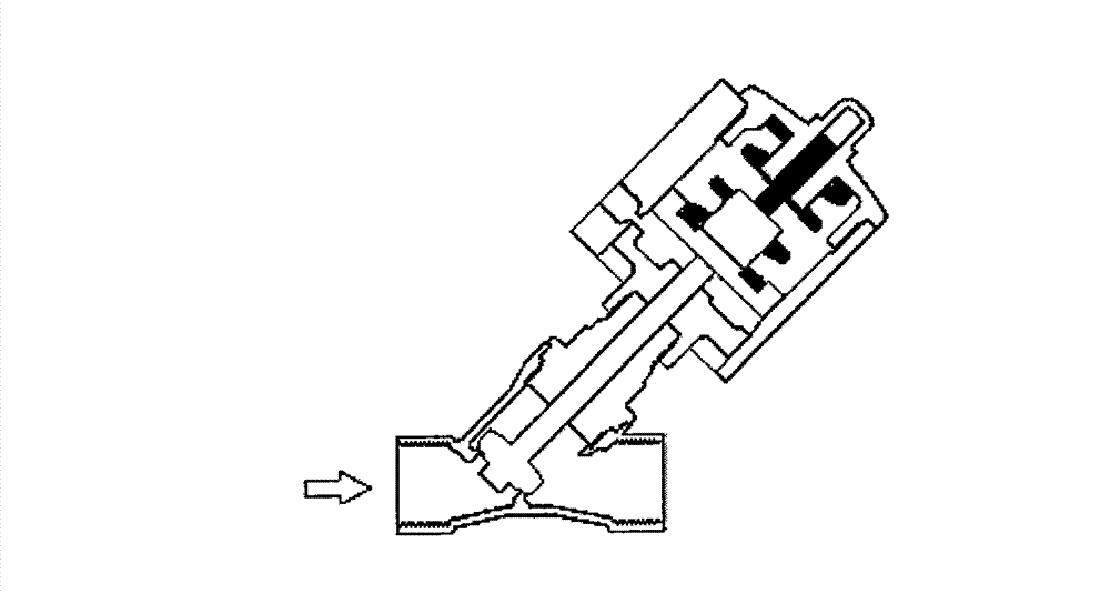 Pneumatically controlled angle seat valve