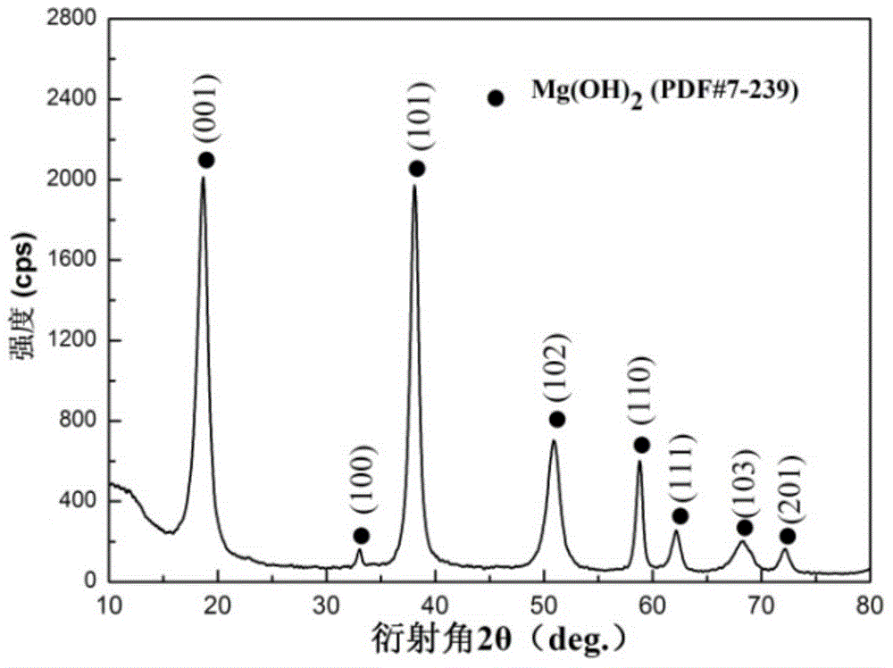 Preparation method of nano magnesium hydroxide material