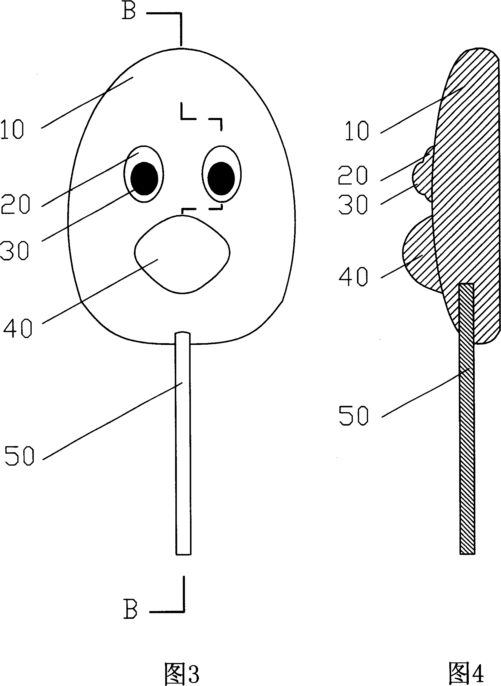 Preparing technique of stereoscopic pattern of stick candy