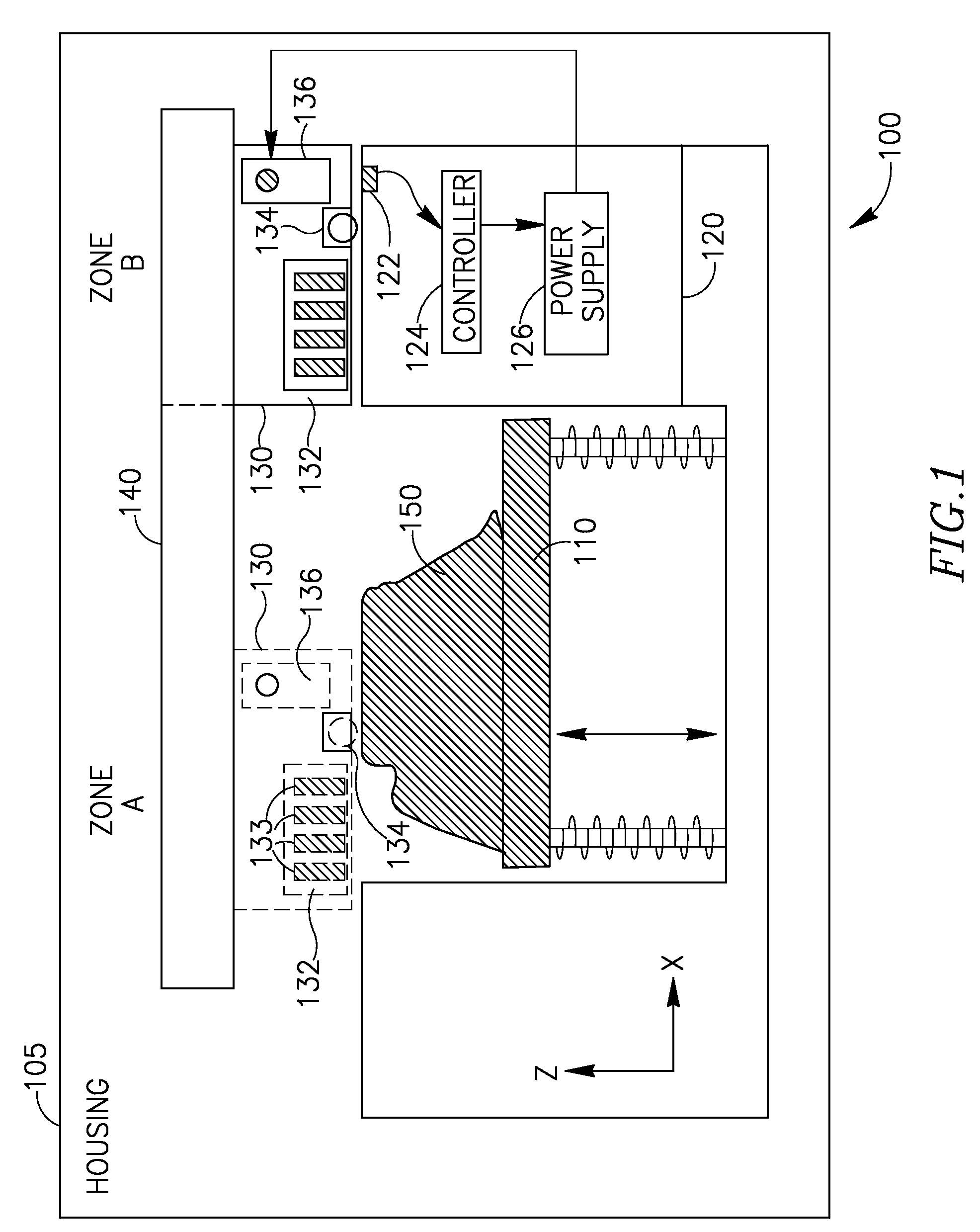 Method and apparatus for monitoring electro-magnetic radiation power in solid freeform fabrication systems