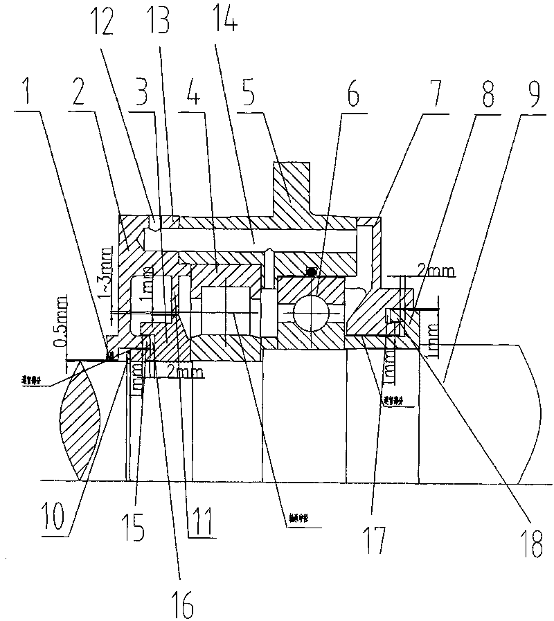 Oil storage device of high-pressure motor bearing