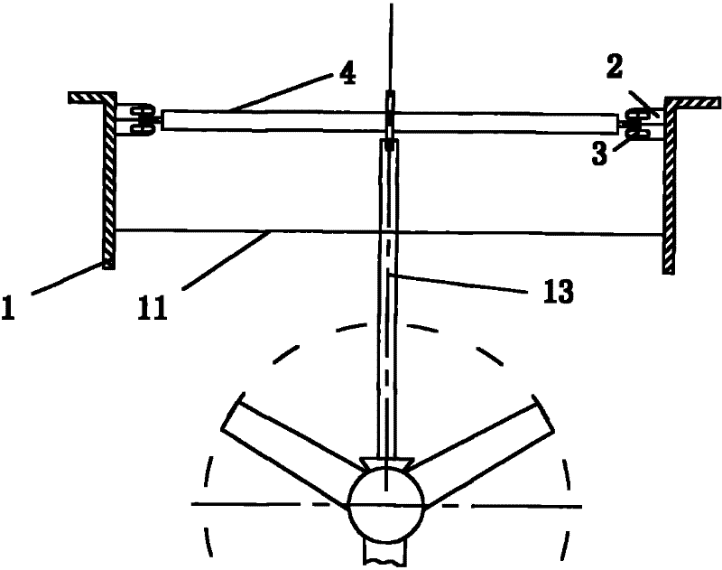 Device for testing performance of tidal flow energy conversion device through relative movement thereof