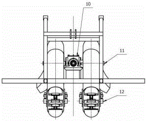 A mulching film earth covering device used for a film laying machine