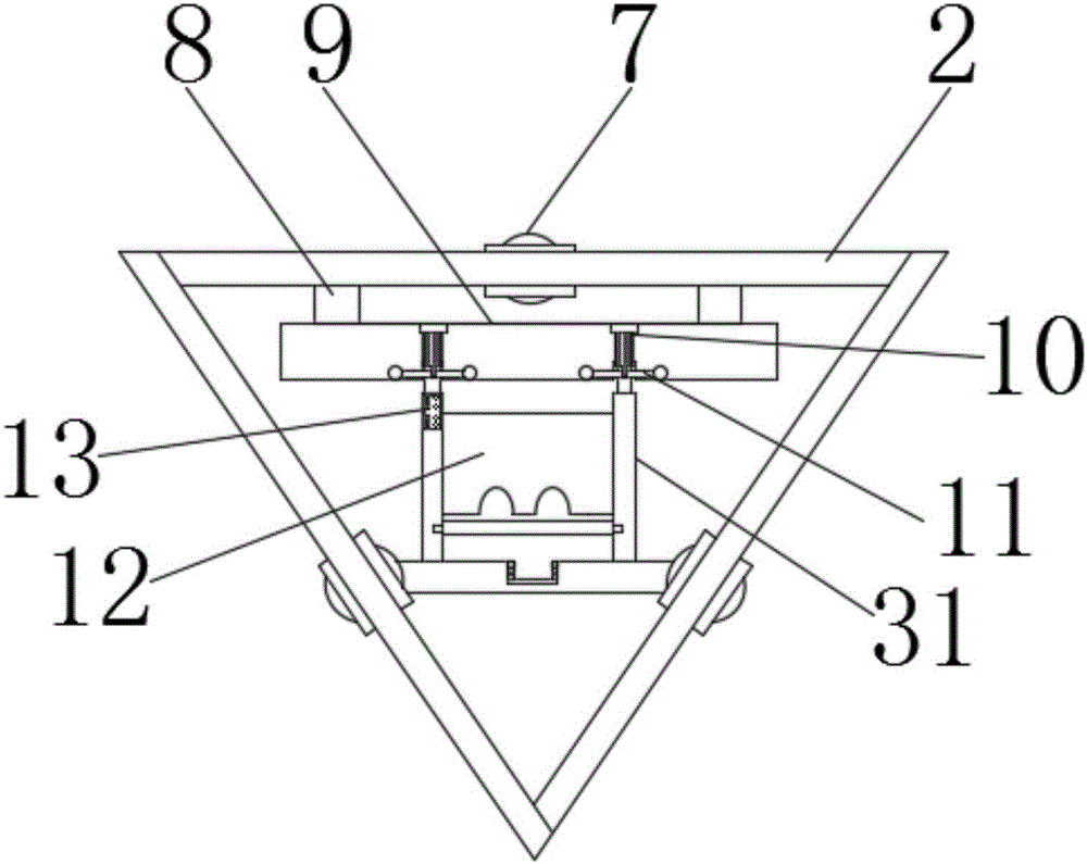 Movable device facilitating keel mounting by operators during house ceiling suspension