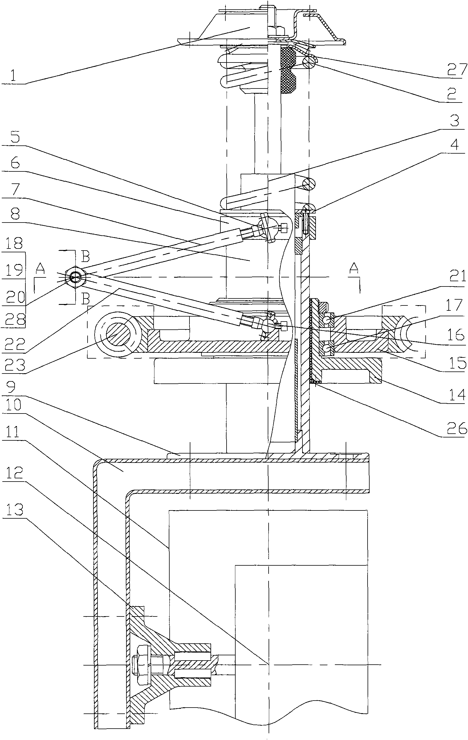 Automobile traveling mechanism with wheel hub comprehensively drive and turning