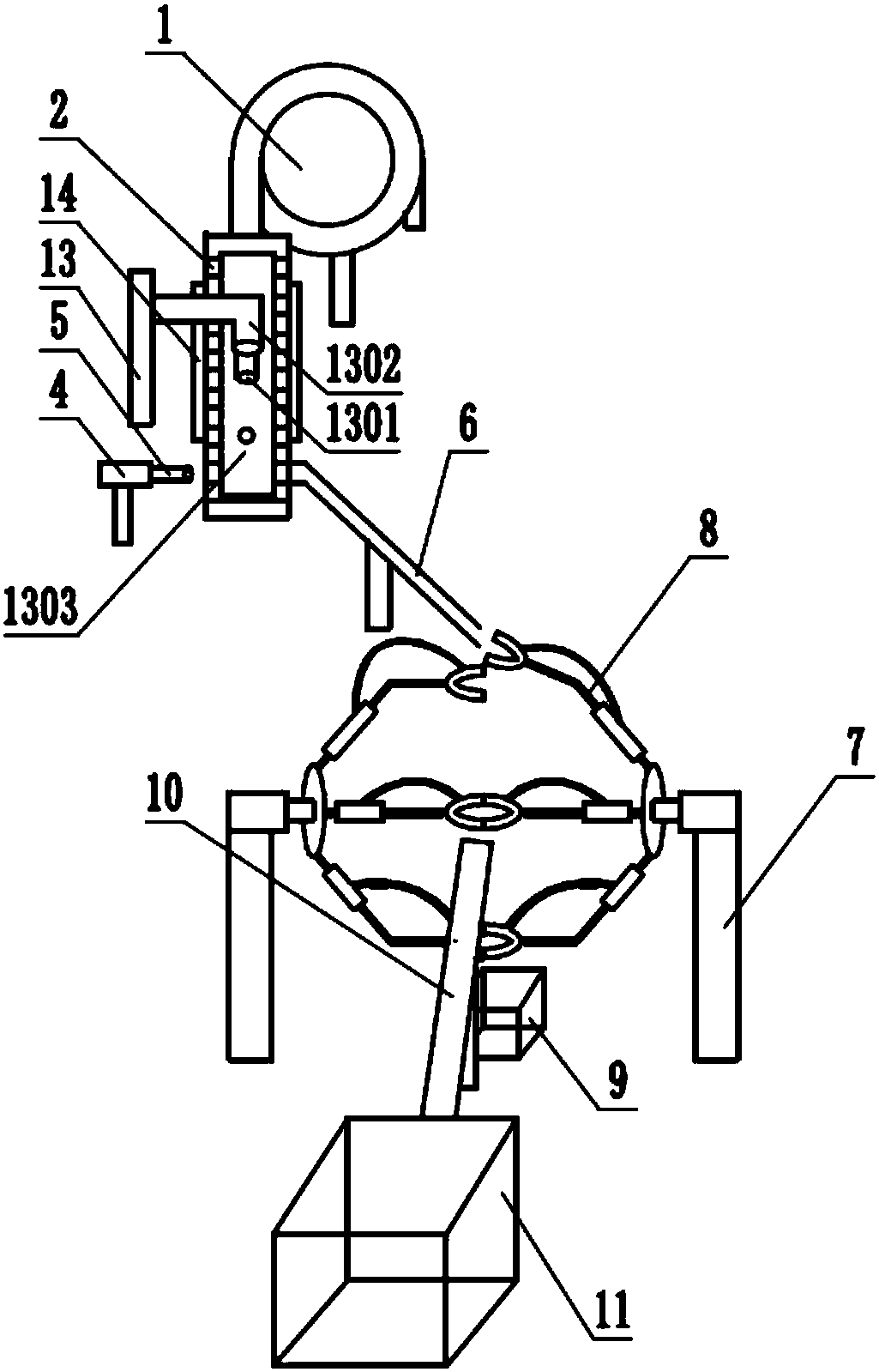 Shelling device for cooked eggs