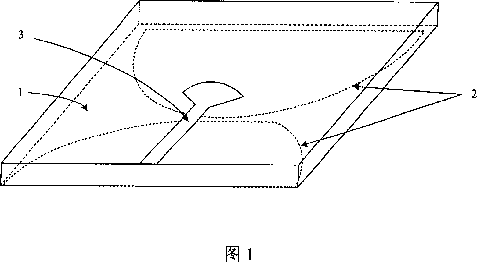 Plane ultra-wide band antenna