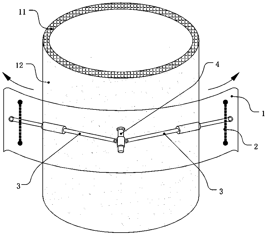 Thick-coated fire-resistant coating surface fine leveling device suitable for steel cylinder