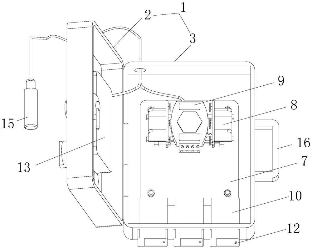 Pressure measuring device for hydroelectric power generation based on wireless communication